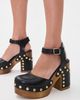 Free People Free People Cecelia Studded Clogs Black Leather - 3