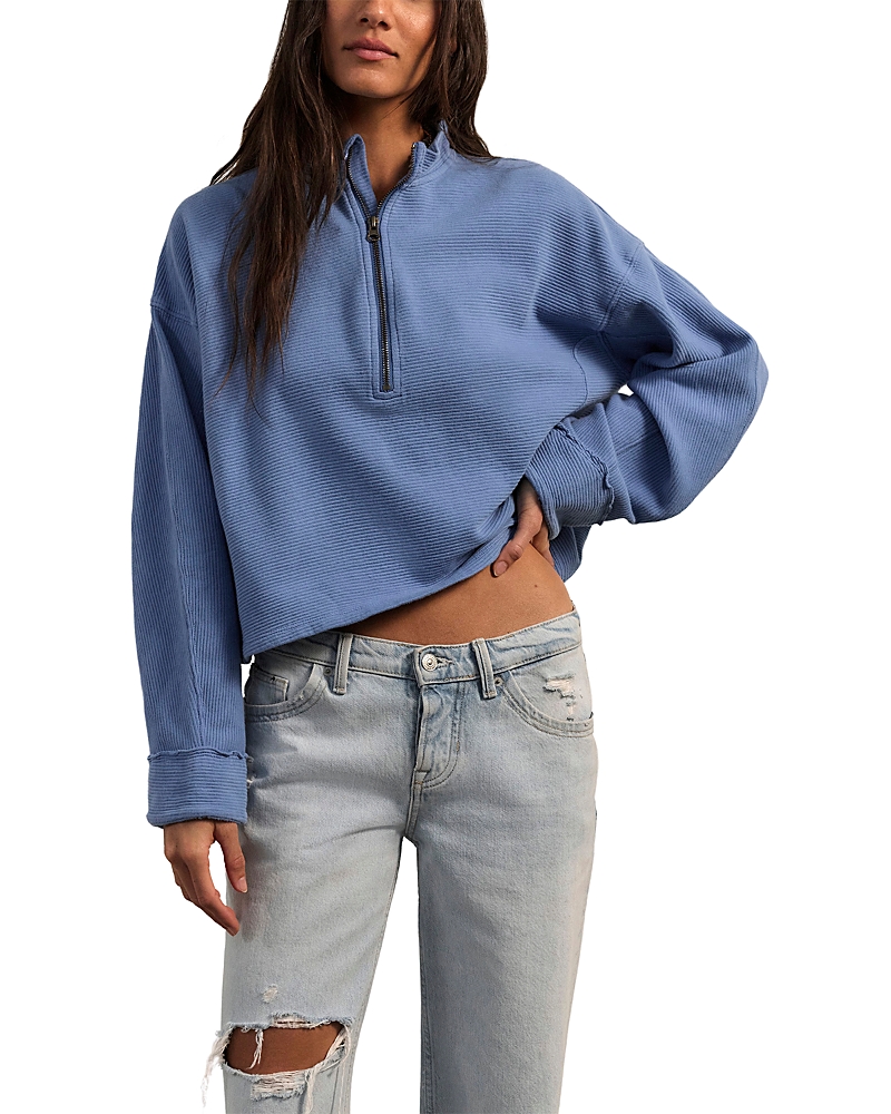 Free People Free People Celeste Quarter Zip Sweatshirt