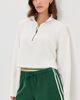 Free People Free People Celeste Quarter Zip Sweatshirt Clean Ivory - 2