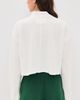 Free People Free People Celeste Quarter Zip Sweatshirt Clean Ivory - 3