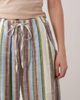 Free People Free People chambers laid back pull on pants in ivory combo stripe-White - 2