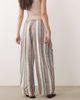 Free People Free People chambers laid back pull on pants in ivory combo stripe-White - 3