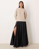 Free People Free People chilco maxi skirt with side slit in black - 1