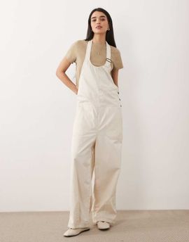 Free People Free People chuck on overalls in tea-White