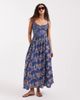 Free People Free People ciella printed midi dress in blue floral combo-Multi - 1