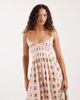 Free People Free People ciella printed midi dress in dusty pink combo - 2