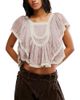 Free People Free People Clara Ruffled High Low Hem Top - 1