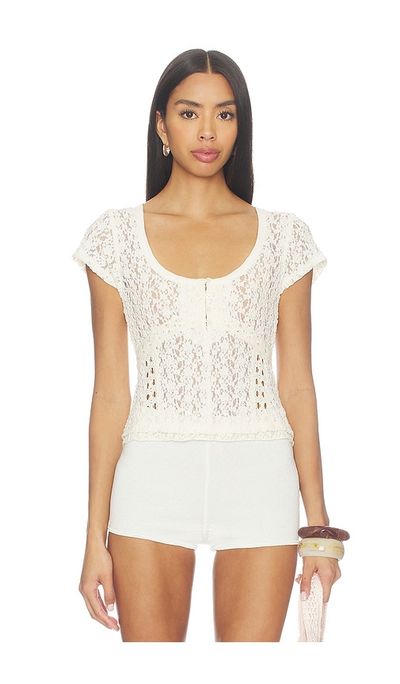 Free People Free People Claro Short Sleeve Tee