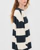 Free People Free People Classic Stripe Sweatshirt Black Combo - 4