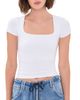 Free People Free People Clean Lines Baby Tee White - 1