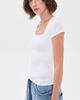 Free People Free People Clean Lines Baby Tee White - 4