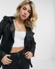 Free People Free People Cleo hooded vegan suede jacket in black - 4