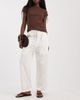 Free People Free People Clover low rise cargo style pants in white - 1