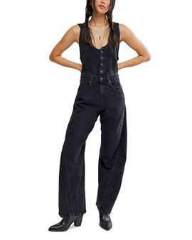 Free People Free People Corsica Cotton Blend Tie Back Jumpsuit