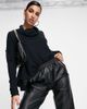Free People Free People Cozy time funnel neck top-Black - 1