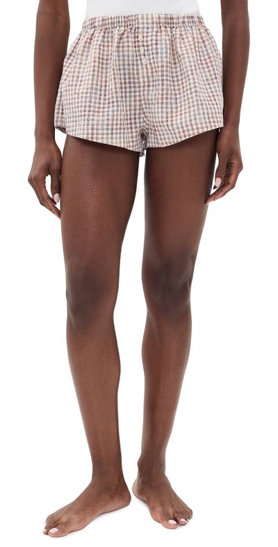 Free People Free People Cross My Heart Boxers Ivory Combo