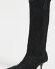 Free People Free People Daisy Slouch Kitten Heel Boots Black Suede - 2