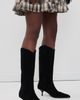 Free People Free People Daisy Slouch Kitten Heel Boots Black Suede - 3