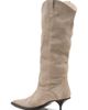 Free People Free People Daisy Slouch Kitten Heel Leather Boot - 1