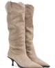 Free People Free People Daisy Slouch Kitten Heel Leather Boot - 5