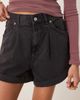 Free People Free People danni denim shorts in washed black - 3