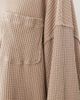 Free People Free People dawson pocket detail waffle knit top in smooth stone-Neutral - 3