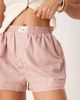 Free People Free People day to day relaxed boxer shorts in dusty pink - 3