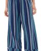 Free People Free People Days End Solar Linen Stripe Pants Navy Combo - 1