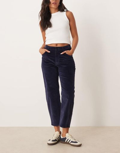 Free People Free People Deep Trance corduroy pants in deep sea-Brown