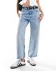 Free People Free People deep trance dropped waist boyfriend jeans in light wash blue - 1