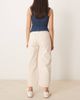 Free People Free People deep trance low rise boyfriend jeans in ecru-White - 3