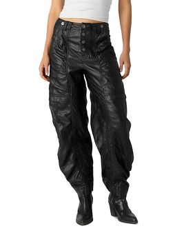 Free People Free People Definition Workwear Faux Leather Pants