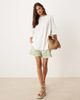 Free People Free People devon relaxed fit t-shirt in ivory-White - 3