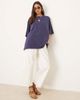 Free People Free People devon relaxed fit t-shirt in navy - 4