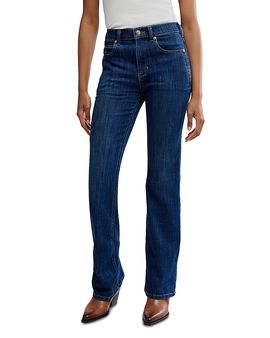Free People Free People Double Knot High Rise Straight Leg Jeans in Aegean