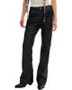 Free People Free People Double Knot High Waist Faux Leather Bootcut Jeans - 1
