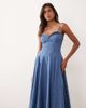 Free People Free People drop waist midi dress in blue - 2