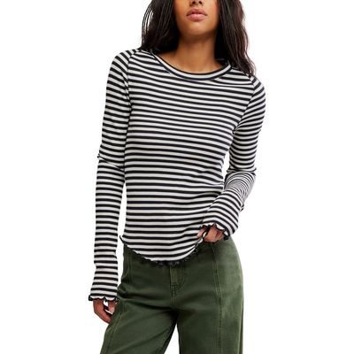 Free People Free People Easy Does It Striped T-Shirt