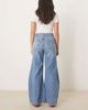 Free People Free People eden baggy wide leg jeans in mid-wash blue - 2