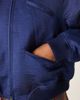 Free People Free People ellie satin bomber jacket in cosmic club-Blue - 3