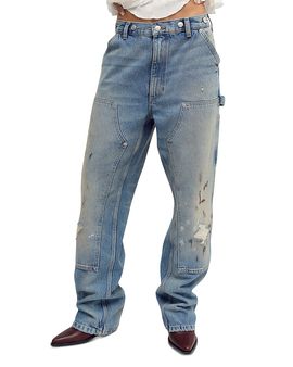 Free People Free People Emily Cotton Carpenter Jeans in Ubi