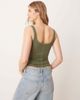 Free People Free People end game pointelle tank top in army green - 2