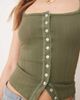 Free People Free People end game pointelle tank top in army green - 3