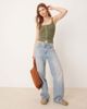 Free People Free People end game pointelle tank top in army green - 4