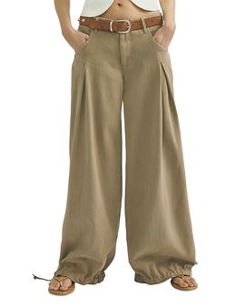 Free People Free People Essential Lotus Wide Leg Jeans in Beige