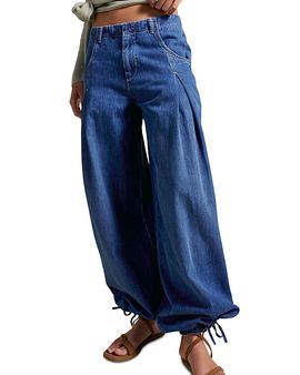Free People Free People Essential Lotus Wide Leg Jeans in Moonshadow