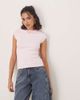 Free People Free People ever had baby t-shirt in soft pink - 1