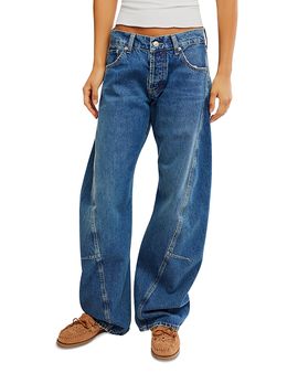 Free People Free People Fable Low Rise Twisted Seam Jeans in Heartsong