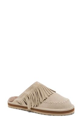 Free People Free People Fallon Fringe Faux Fur Mule Slipper