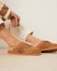 Free People Free People fallon suede fringed mules in toffee-Brown - 1